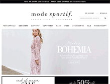 Tablet Screenshot of modesportif.com